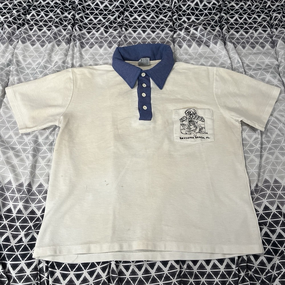 True Vintage 70s Daytona Beach KokoJo’s Polo Bike Week Single Stitch Skate Surf