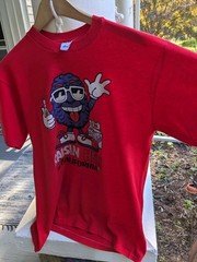 VINTAGE 80s California Raisin Style Raisin Hell In California T-shirt Large Red