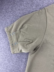 Nike Sportswear T Shirt Size Medium Olive Green Mesh Back Pleated VTG Inspired