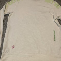 Nike Sportswear World Tour Shirt Mens Medium Crew White Long Glow In Dark Sleeve
