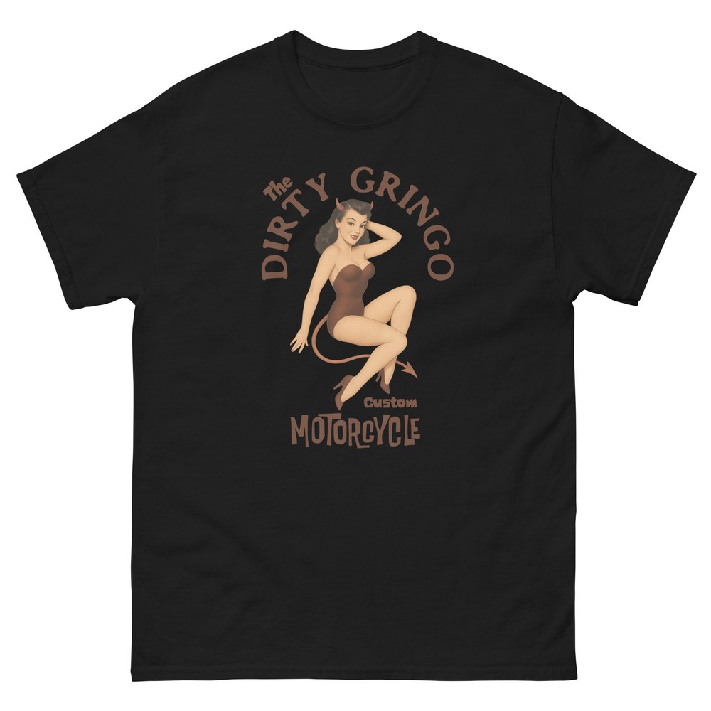 The Dirty Gringo WWII Bomber Nose art Pinup Retro Devil Unisex classic tee