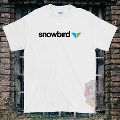 Black/White/Gray/Navy T-Shirt Snowbird Made In USA Size S to 5XL