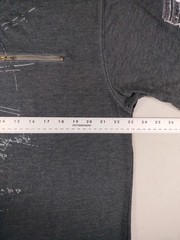 Vintage Y2K Shirt Mens Large Gray Math Print Zipper Pocket Epaulet Studded