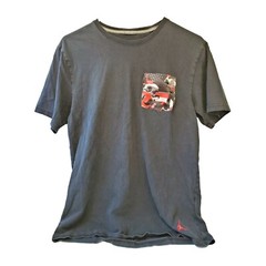 Air Jordan World Wide Black T Shirt Satin Pocket