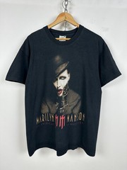 2003 Vintage Marilyn Manson The Golden Age of Grotesque Band T-Shirt Size L