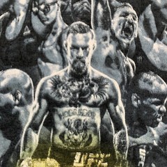 Men’s T Shirt UFC 25 Lots Of Fighters Graphic Reebok Size Medium Thin Black