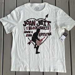 NWT Joan Jett And The Blackhearts Bad Reputation Graphic Band Tee Shirt Mens L