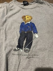 Lot Of 2 Polo Ralph Lauren Golf Classic Preppy Vintage Bear T-Shirt Size Large