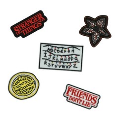 Stranger Things DIY Fabric Kit 2 Different Fabrics Both 43″x 36″ and 5 Patches