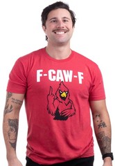 Attitude Red Bird F Caw F Shirt – Funny Rude Saying Men’s X-Large,