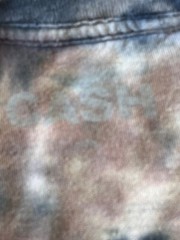 Johnny Cash T-Shirt Mens L-Xl 46 “Chest Brown Tie Dyed Graphic Western Music