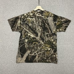 Vintage Mossy Oak T Shirt Mens M Brown Camo Classics Pocket Hunting Outdoor