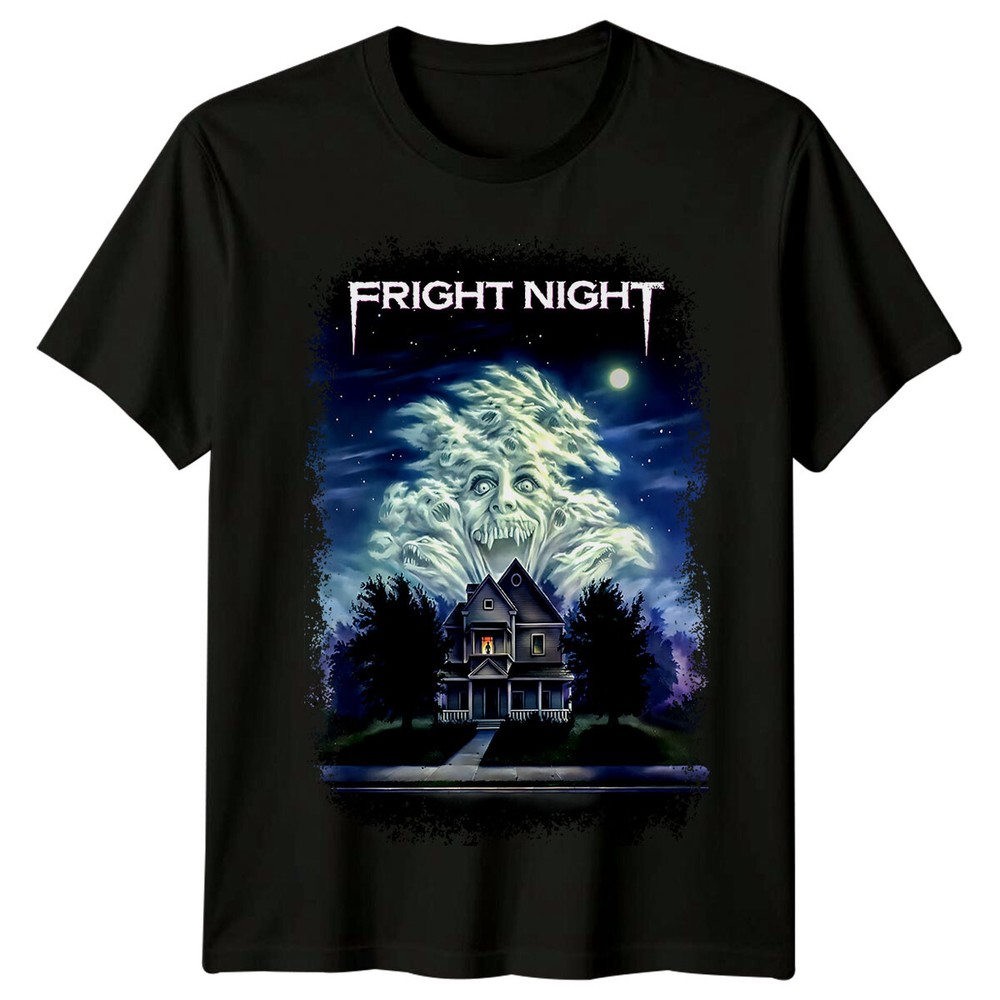Fright Night (1985) Movie Poster Inspired T-Shirt Retro Tee Unisex