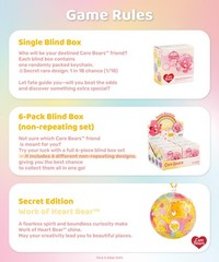 PieceRelax Care Bears 3D Puzzle Keychain 24 Plastic Pieces for Adults – Glitt…