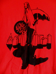 The Concert Tee, District, Custom Ink The Electric West Red GRAPHIC TEE , Size M