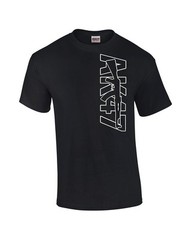 AK-47 T-Shirt Out Line Logo Gun Rifle Size S,M,L,XL.2XL,3XL,4XL,5XL 100% cotton