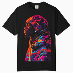 Neon Hip Hop Graphic T-Shirt, Comfort Colors T Shirt, Unisex Streetwear Tee