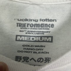 Rucking Fotten True Romance Shirt Medium Tarantino Beyond Fest 30th Anniversary