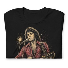 Neil Diamond Tribute T-Shirt Classic Rock Legend Acoustic Guitar Tee XS-5XL