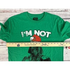 Star Wars Santa Darth Vader Green Christmas T Shirt size Medium New