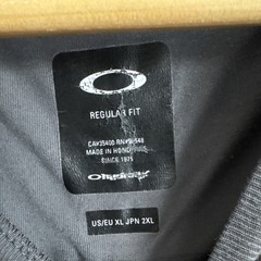 Vintage Oakley Men’s Gray Regular Fit Crew Neck Short Sleeve Logo T-Shirt XL