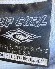 Vintage Rip Curl Surf T Shirt Blue Faded Boxy Logo Graphic XL