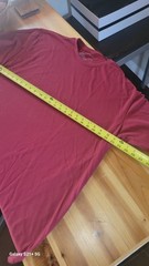 Weston Jon Boucher Shirt Mens XXL Burgundy New Short Sleeve Crew Neck