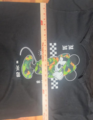 NEFF X Mickey Mouse 28 in Army Camouflage Hoody T-Shirt Men’s Size XL Disney