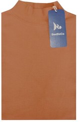 Mens Mock Neck Jumper Top Lightweight Baselayer Turtle Funnel Neck by Beebizco