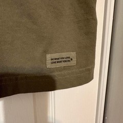 Life-is-good Men’s Khaki and Green T-shirt