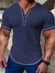 Men’s Muscle V-Neck T Shirt Short Sleeve Shirt Gym Workout Athletic Tee Shirts