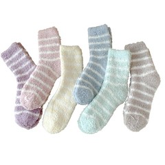 Women Fuzzy Slipper Socks Microfiber Soft Warm Cozy Plush Fluffy Fleece Winter