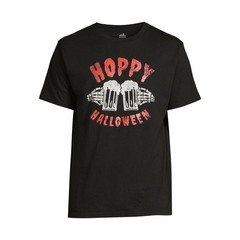 Way to Celebrate Men’s Size 2XL (50-52) “Hoppy Halloween” Graphic T-Shirt Black