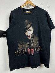 2003 Vintage Marilyn Manson The Golden Age of Grotesque Band T-Shirt Size L