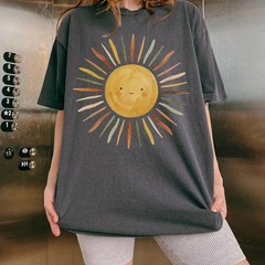 Floral Art Shirt Artistic Garden Tee Women’s Summer Graphic Comfort Colors