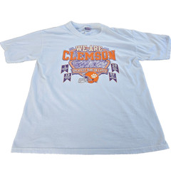 Vintage Clemson Tigers Greatest Fans On Earth T Shirt Large Step Ahead NCAA