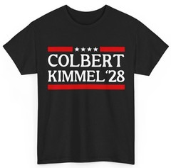 Funny Kimmel Colbert 2028 T-Shirt Mens Vintage Graphic Tee Cotton