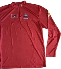 USMC Size L 26TH Marine Corps Marathon 2021 Medical Corpsman 1/4 Zip T-Shirt
