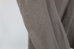 AYR All Year Round Mens Small Blank Cotton Ribbed Knit Long Sleeve T-Shirt Beige
