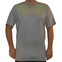 Big and Tall Athletic Birdseye Mesh Activewear Crewneck Short Sleeve Crew Shirt