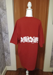 Red Hawaii T shirt with flowers XL NWOT 100% Cotton