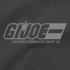 GI Joe T Shirt Kicking Cobra Ass Since 82 Commander Snake Eyes Storm Shadow Tee