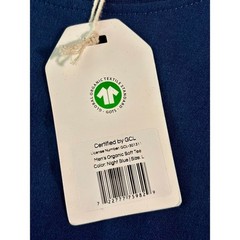 New Simpelhed Organic Soft T-Shirt Mens Large Blue GOTS Certified Cotton Shirt