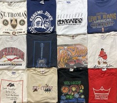 Vintage Graphic shirts Promo Funny Cartoons Sport Destinations Lot Of 20 Mix Szs