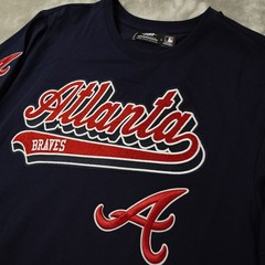 PRO STANDARD Atlanta Braves 3D Logo Pro Team T Shirt Mens Large Embroidered