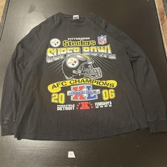 Pittsburgh Steelers Super Bowl XL 2006 AFC Champions Long Sleeve T-Shirt XL