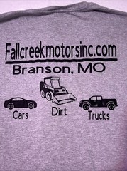 Fall Creek Motors Branson Mo T-SHIRT Sz XL Cars Automobile Trucks Dirt