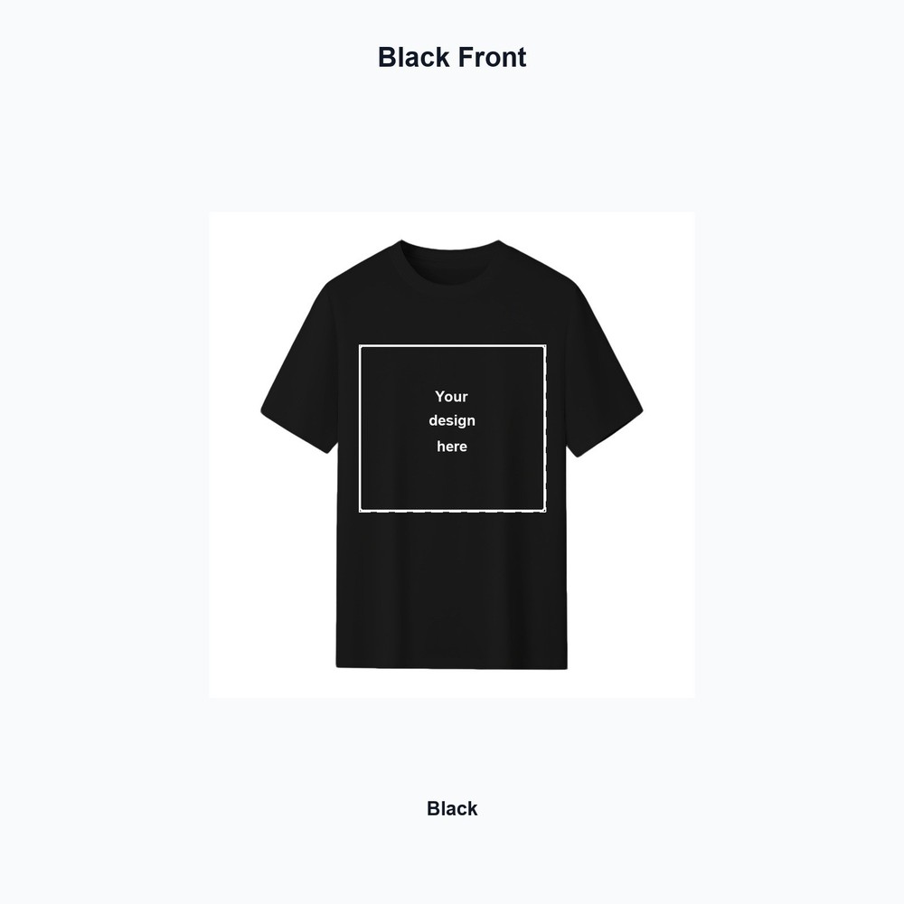 Custom Team T-Shirt Upload Logo Photo Text Front Back Cotton Tee