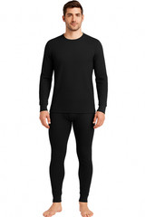 Men’s Thermal Top- Waffle Texture, Warm Long Sleeve Undershirt,size: small