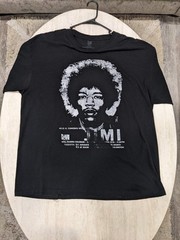 Vintage Flashback 2XL Jimmy Hendrix Black With grey Print T Shirts